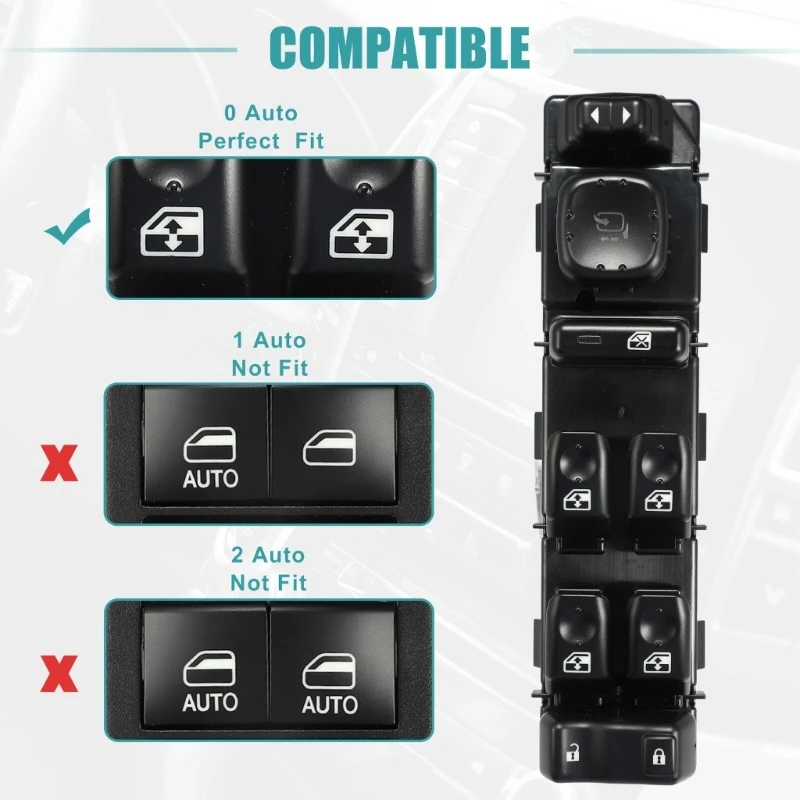 Автомобильный переключатель мощности MasterElectric для оконного стекла и лифта 15186208