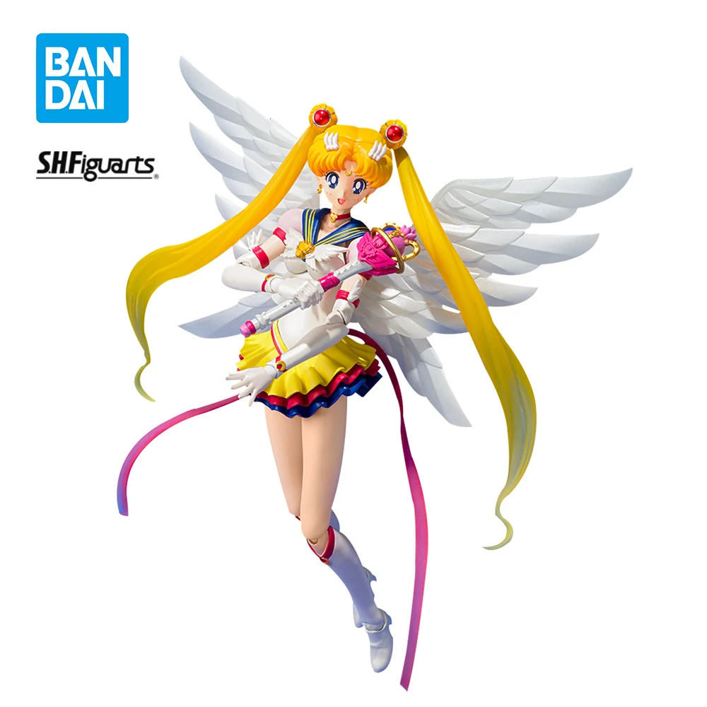 

IN Stock Bandai SHFiguarts Sailor Moon Anime Figure Eternal Moon Genuine SHF Action Kawaii Doll Model Collectible Toys Original