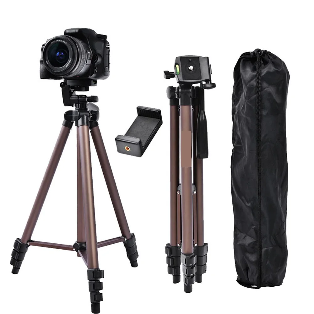 

WT3130 Profesional Aluminum Mini Tripods Camera Tripod Stand With Smartphone Holder For DSLR Camera Phone Smartphone