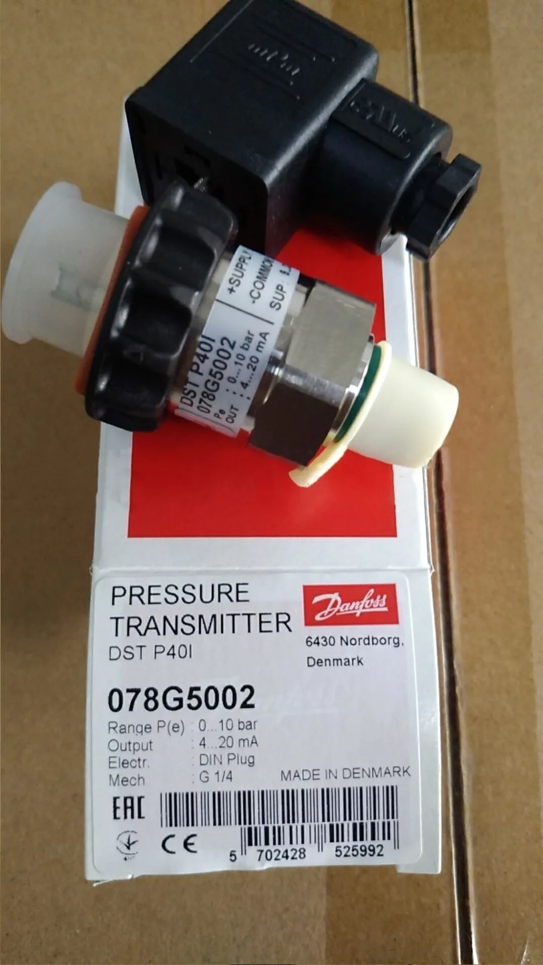 

Датчик специального давления Danfoss P40I 078G5002 для морской воды, 0-10 бар, 4-20 мА