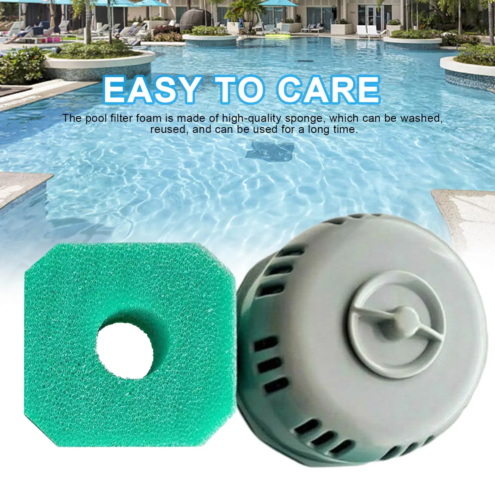 

Swimming Pool Filter Foam Replacement Pool Filter Accessory , Washable Reusable Pool Filter Swimming Pool Filter