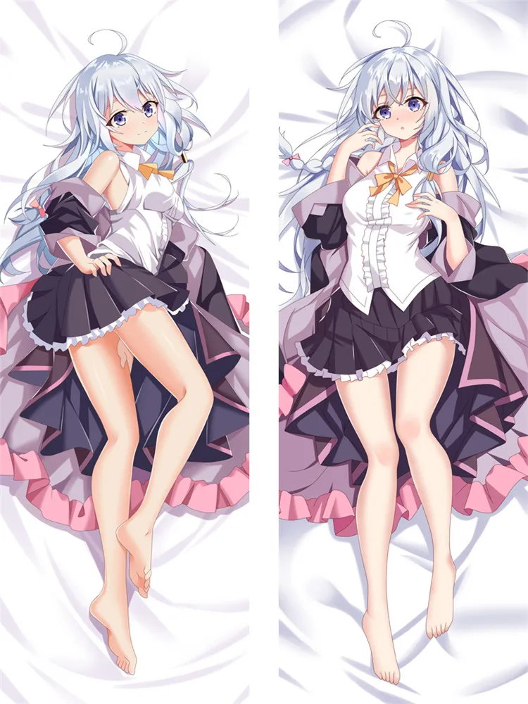 

Anime Dakimakura Pillow Case Wandering Witch: The Journey of Elaina Elaina DIY Customized Pillow Cover Hugging Body Pillowcase