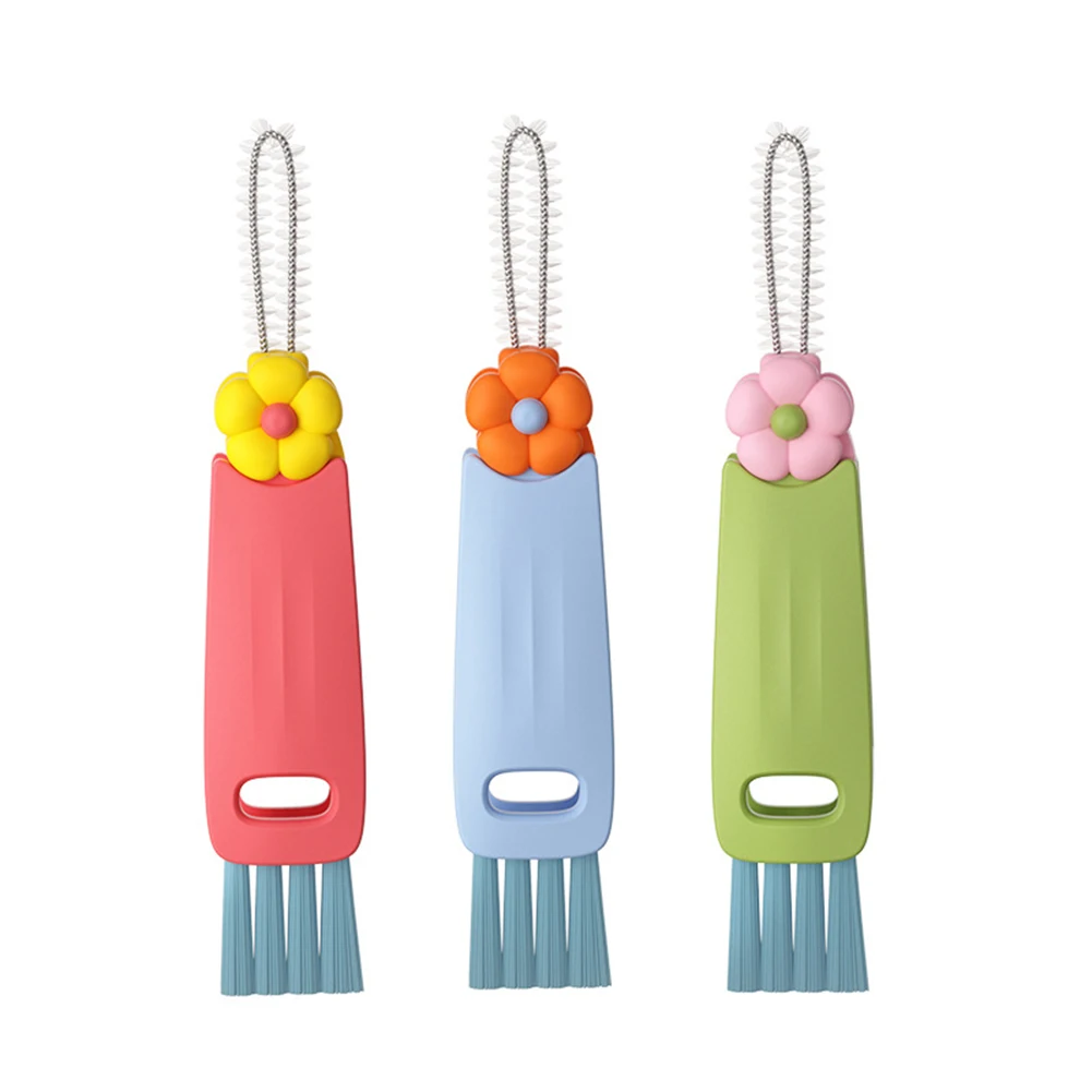 Multifunction Gap Cleaning Brush Cup Cover Baby Bottles Brush Keyboard Groove Brush Window Dead Corner Kitchen Cleaning Tools