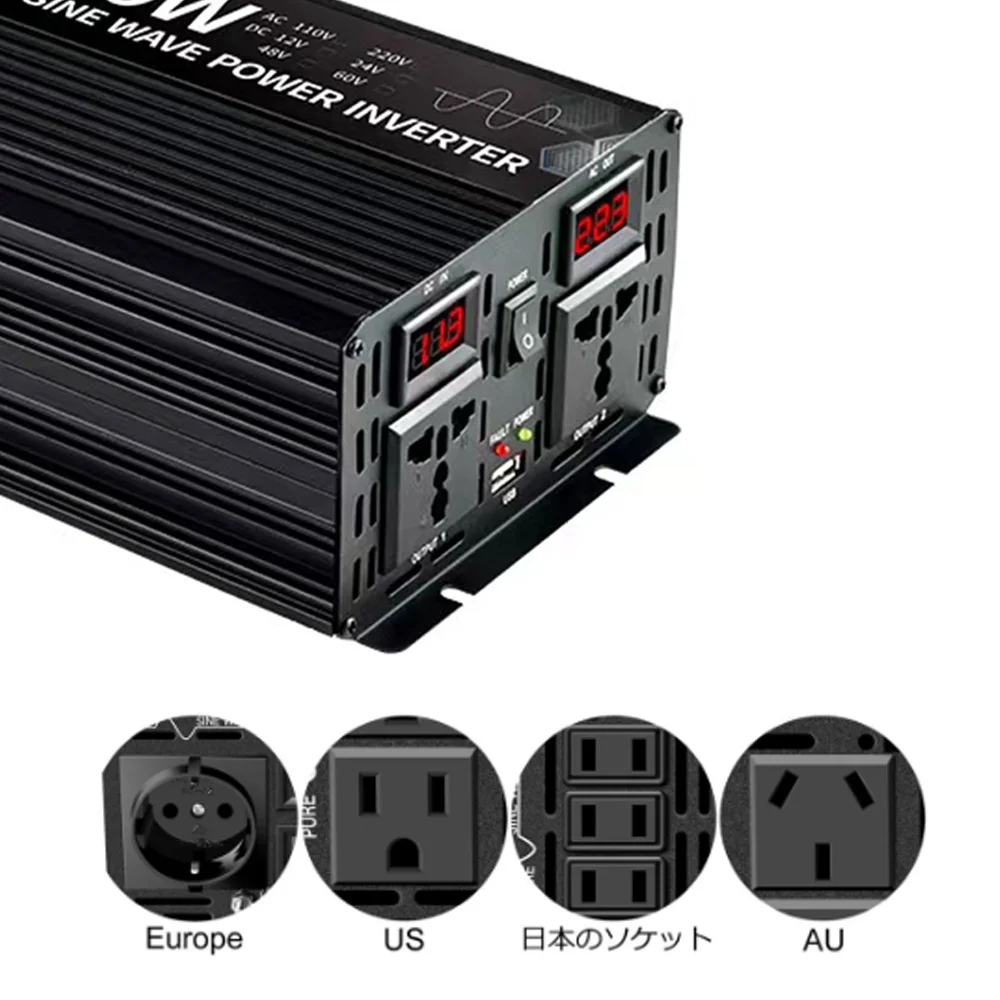 Преобразователь немодулированного синусоидального сигнала 4000 Вт 12 В 24