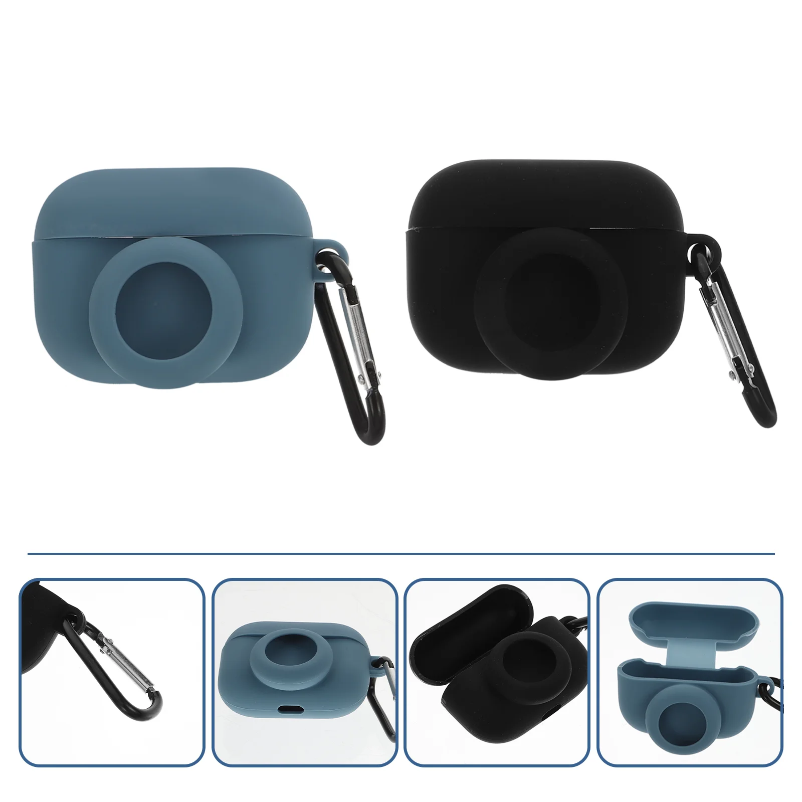 

2pcs Earphone Protective Cases Headphone Cases Compatible for Airpods Pro