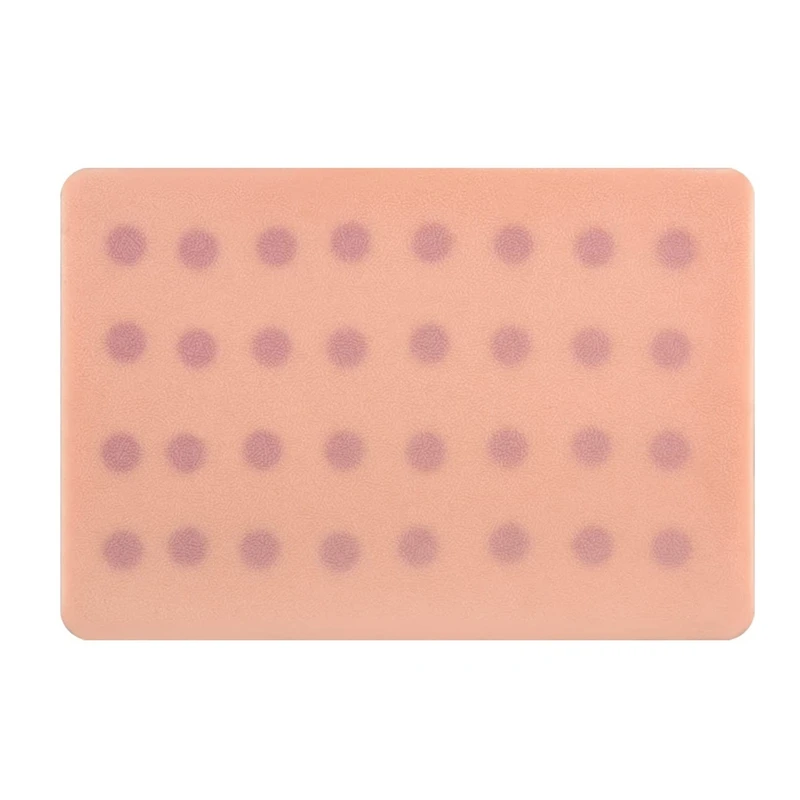 

1PC Human Skin Suture Model Imitation Skin Practice Pad With 32 Injection Spots