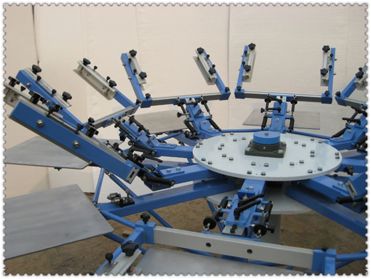 Ручная 8-цветная 8-станционная машина для шелкографии одежды с микрорегулировкой