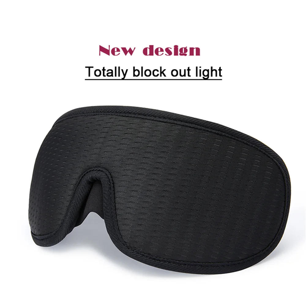 

3D Eye Patches Block Out Light Sleep Mask For Eyes Soft Padded Eye Shade Blindfold Sleeping Aid Face Mask Eyepatch Dropshipping