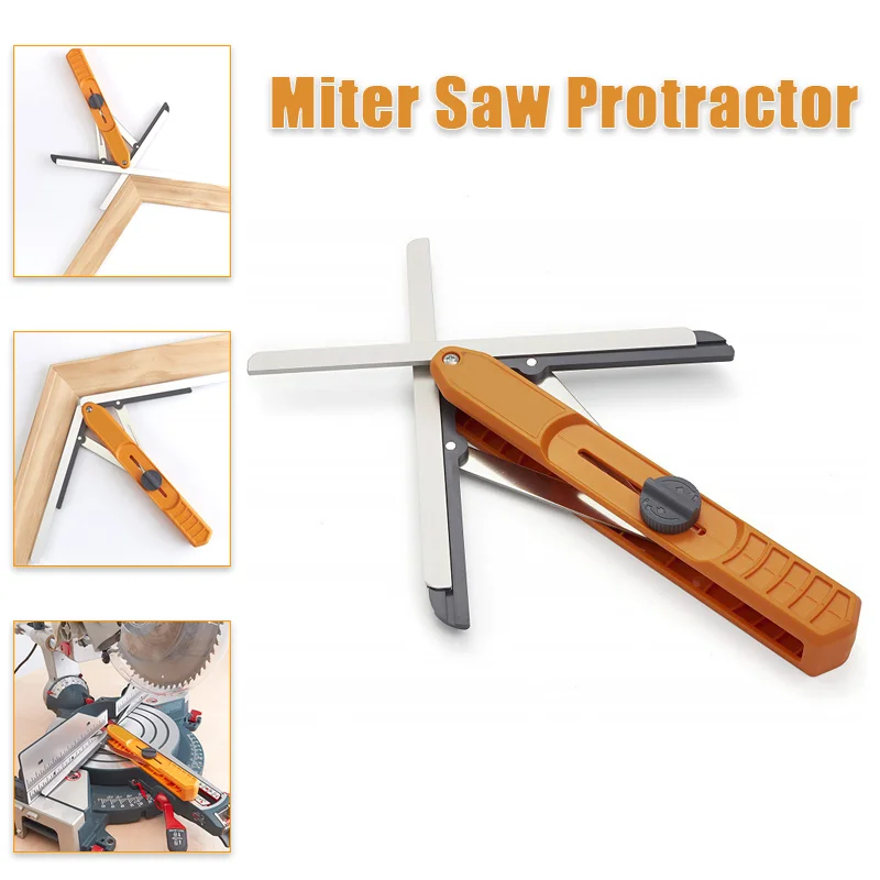 

NEW Angle Duplicator Miter Saw Protractor 0-180 Degree Aluminum Alloy Protractor Corner Clamp Angle Measuring Tools Dropshipping