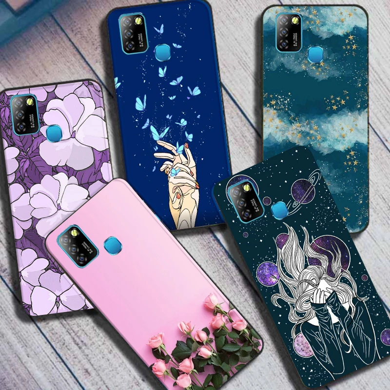 for infinix hot 10 lite case silicone soft tpu back cover for infinix hot10 lite 10lite 657c cases bumper capa luxury fashion free global shipping