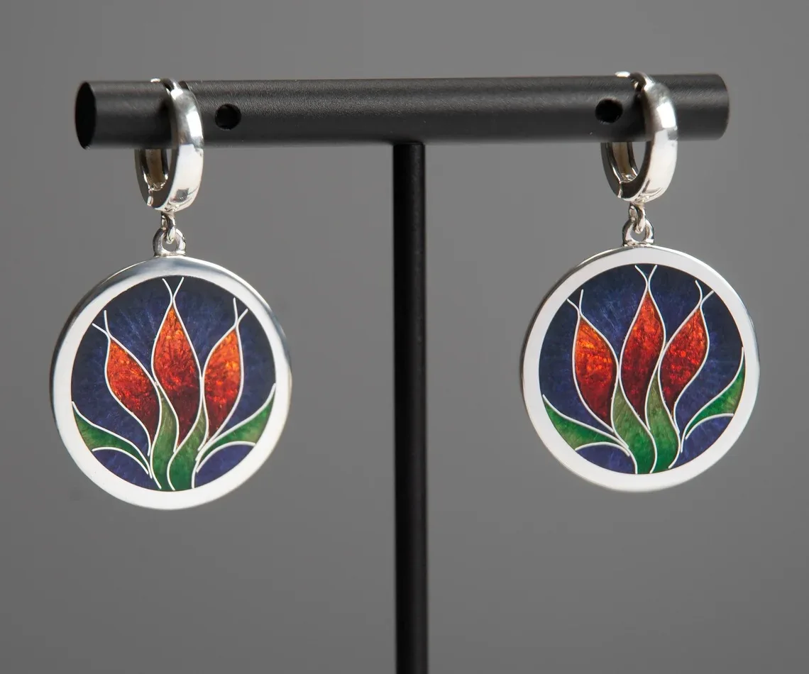 

New Fashion Enamel Colorful Elegant Earrings Floral Cube Earrings for Women Party Jewelry Gifts
