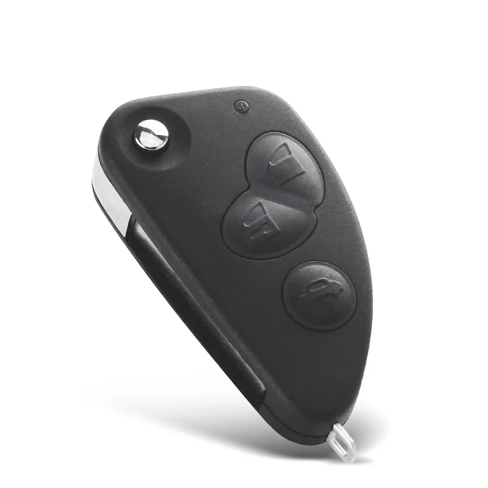 KEYYOU 10 шт. для Alfa Romeo 147 156 166 GT необработанное лезвие Fob 2/3 кнопки дистанционный
