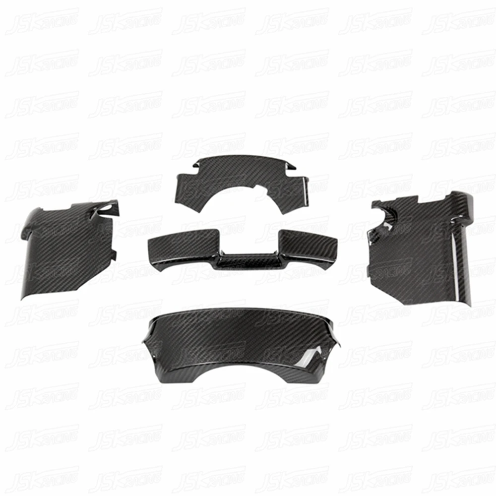 

Carbon Fiber Interior Steering Wheel Cover Trim 5pcs For Nissan GTR R35 2008-2016