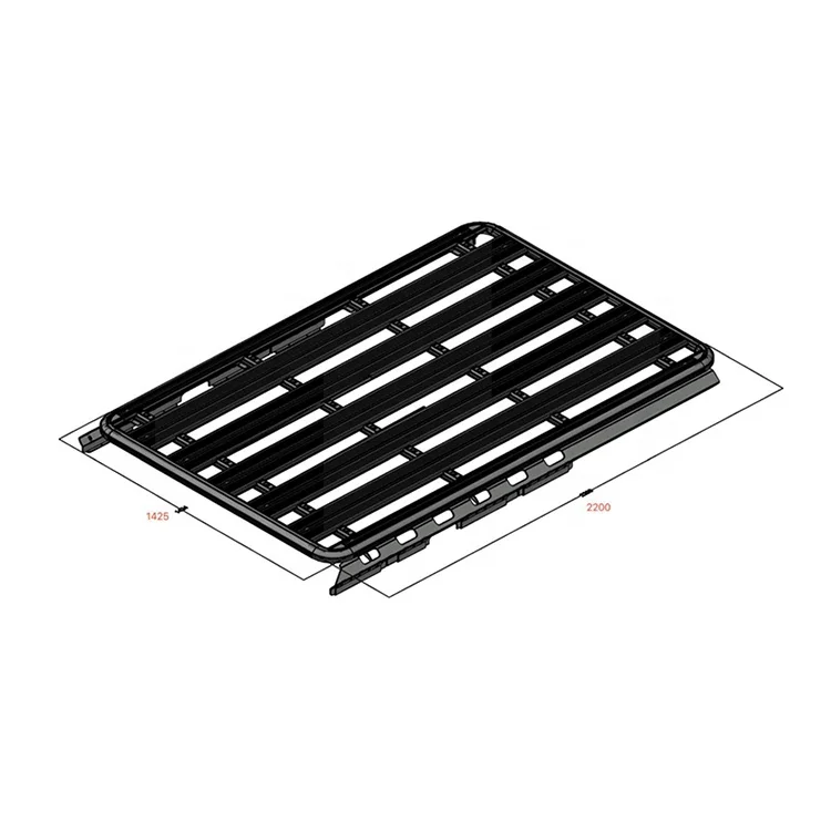 Багажник на крышу 4X4 для Jeep Wrangler JK 4Door Aluminio с багажником