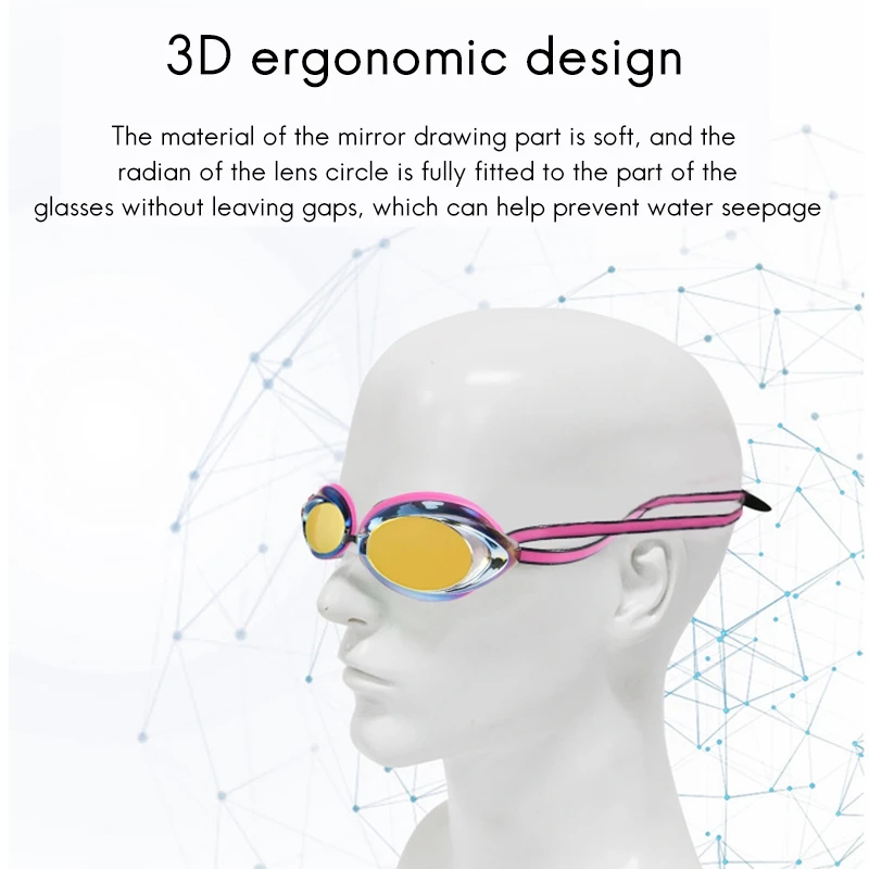 

Unisex Child Adult Swim Goggles Anti-Fog Waterproof No Leaking Swimming Goggles