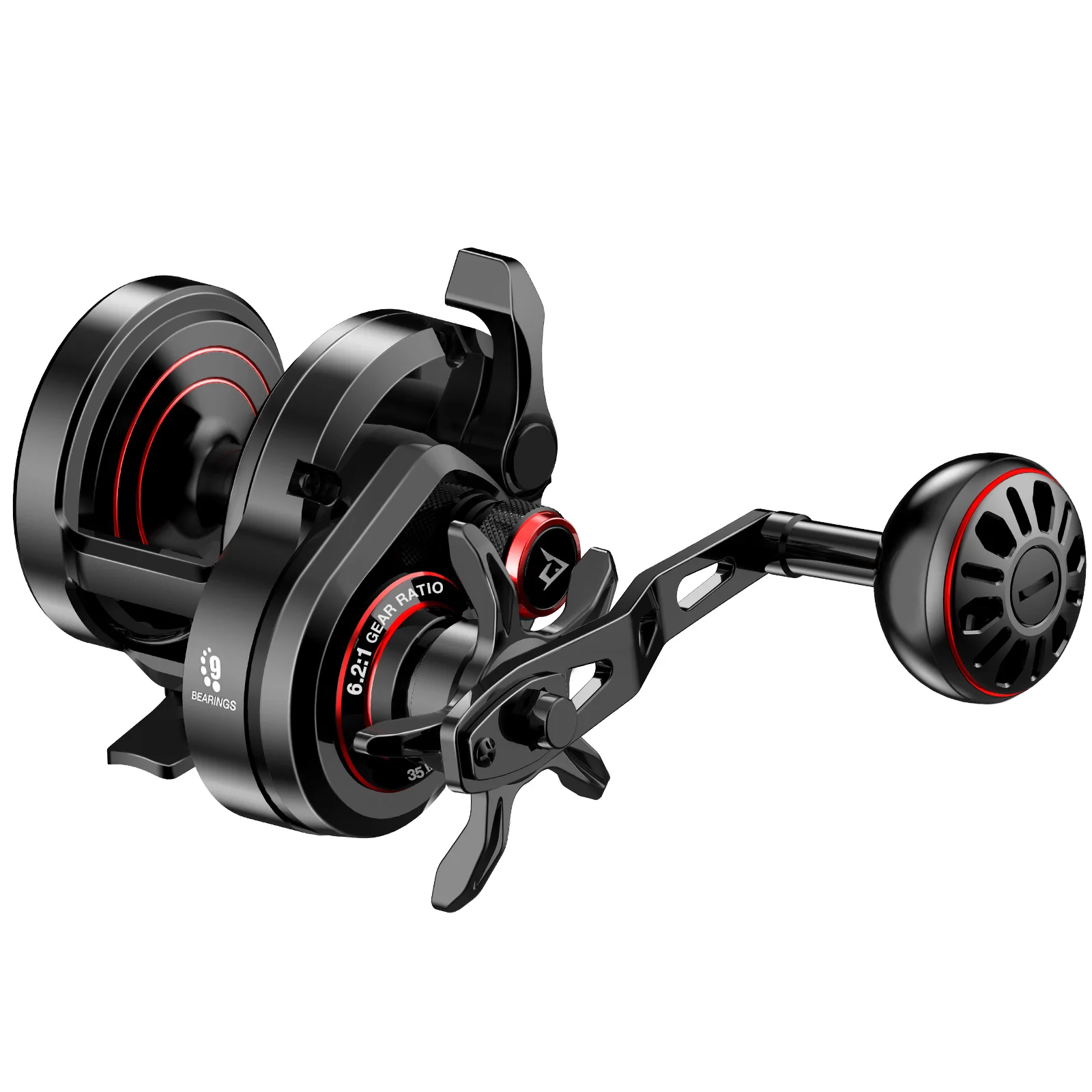 Катушка для джиггинга Piscifun Valtix с медленным шагом полностью алюминиевая и