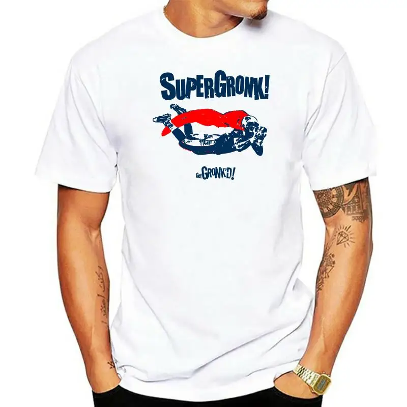 Дешевые мужские футболки с принтом Роба гронковски круглым вырезом и коротким