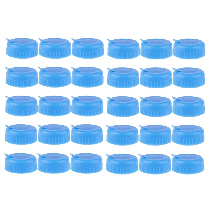 

30Pcs Gallon 55Mm Drinking Water Bottle Screw On Cap Replacement Anti Splash Lids Reusable Caps Tops With Screw Thread