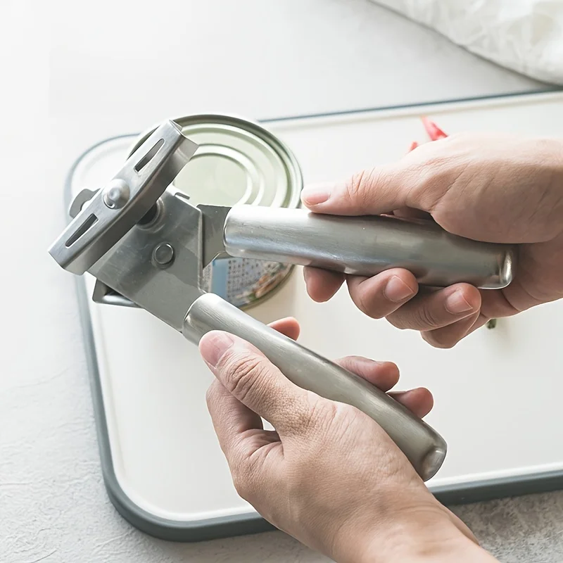 

1 шт. открывалка для банок, открывалка для бутылок, ручная, прочная, тяжелая открывалка для банок, удобная открывалка для банок, острый режущи...