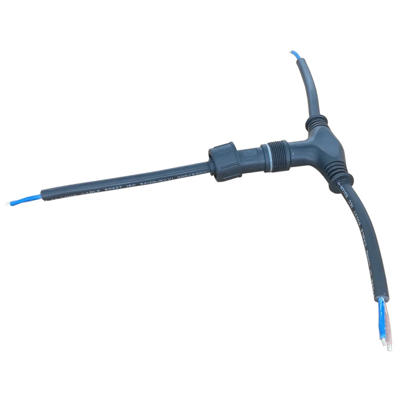 

Large T-Type Three-Way Waterproof Plug Connector Quick Wiring T-Type Plug Connector with Extension Cord