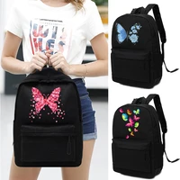 women backpack harajuku female fashion student girls school bag large capacity light outdoor travel backpack butterfly printing