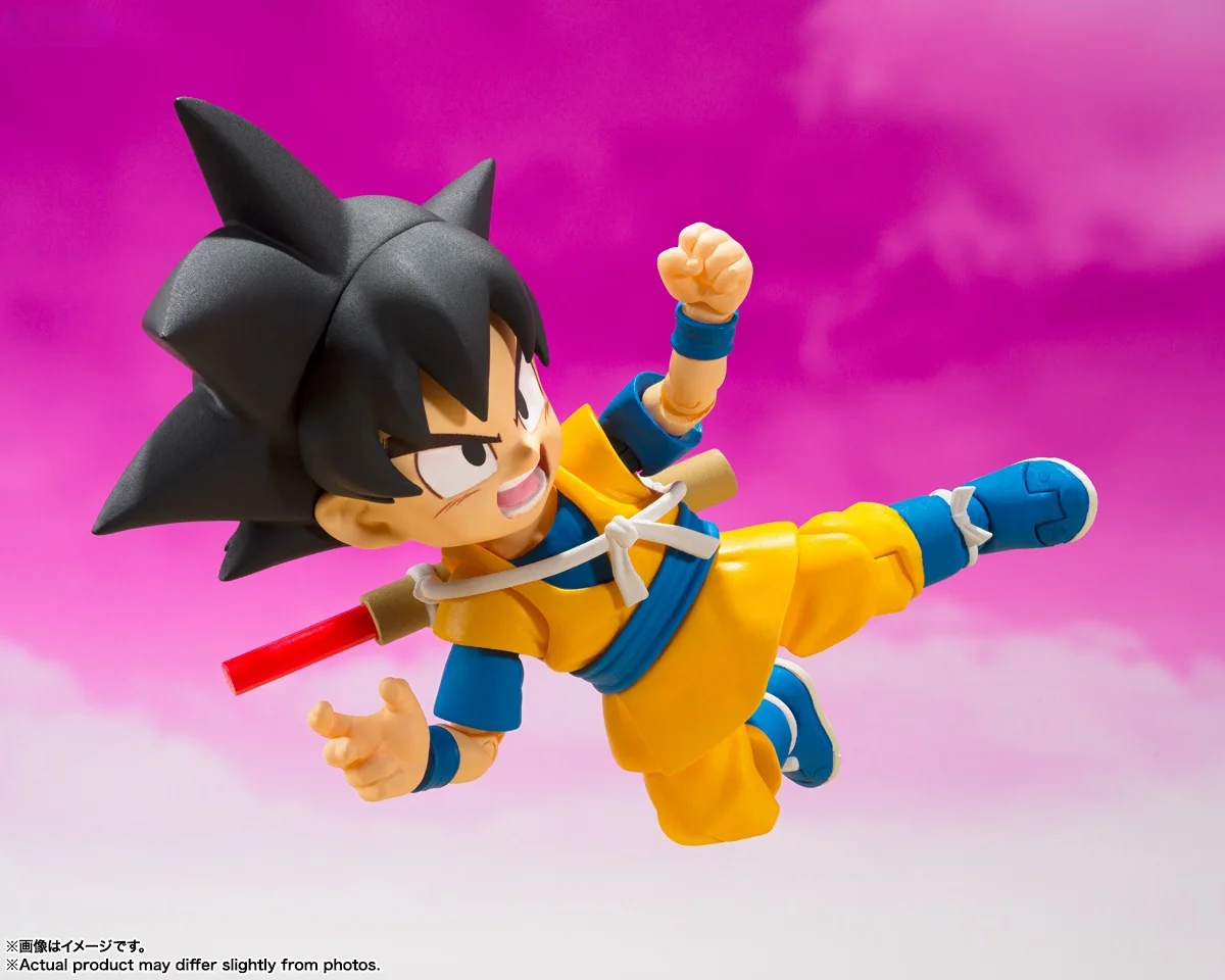 В наличии оригинальные Bandai S.H.Figuarts Dragon Ball Goku (MINI) DAIMA аниме фигурки ПВХ