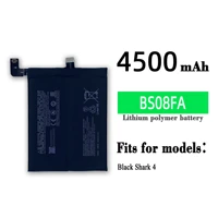 high quality 4500mah bs08fa battery for xiaomi black shark 4 4pro prs a0 ksr a0 battery