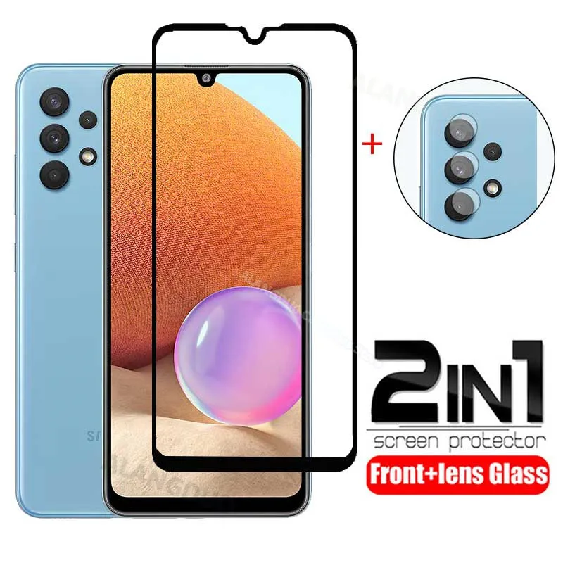 

A32 Tempered glass for samsung Galaxy A32 A12 A22 5G camera lens screen protector for samsung a 32 A52 A50 M32 a 52 a 71 glass