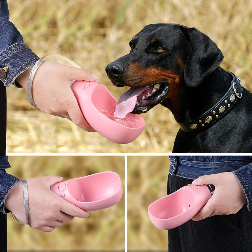 

Portable Pets Water Bottle Leak Proof Press Style Water Drinking Bottle for Pet Dogs Practical Pet Supplies Pet Accessories