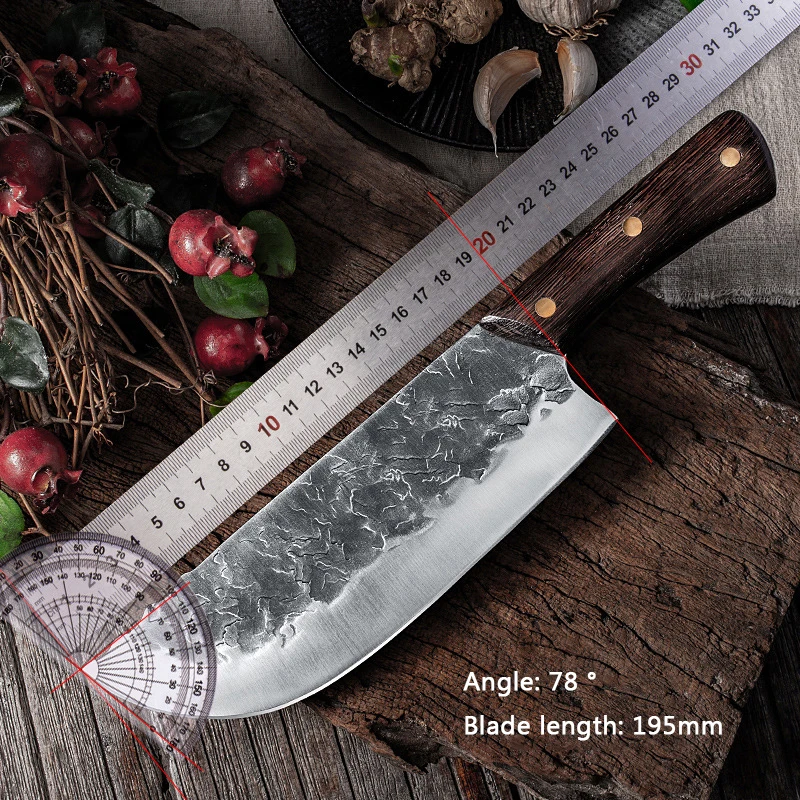 Chinese Meat Cleaver Forged Chopper Stainless Steel Kitchen Chef knife For Vegetables Fishing Fillet Cooking Knives | Дом и сад