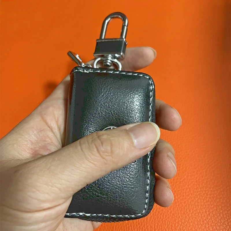 

Cowhide Genuine leather Key holder for car keys wallet mini pouch bag keychain housekeeper car key case organizer with car brand