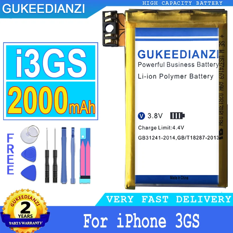 

Аккумулятор GUKEEDIANZI I3GS 3G для Apple IPhone 3GS 5 4S 6 6S 7 8 Plus 5S 5C 6Plus 6splus 7plus 8plus аккумулятор + трек №