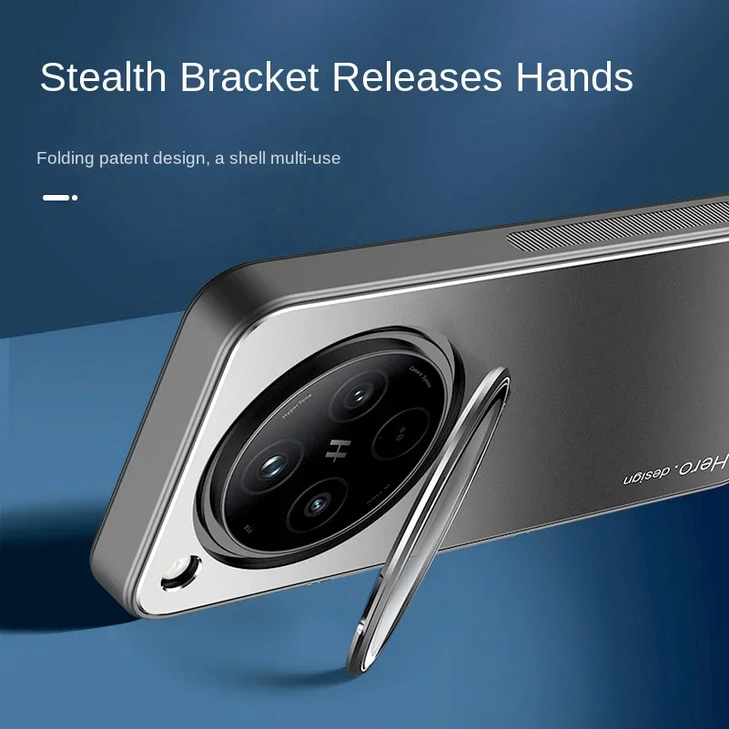 Metal Lens Camera Holder Cover for OPPO Find X8 Pro X 8 X7 Ultra X6 Ultra-thin Matte Protect Kickstand Case FindX8Pro