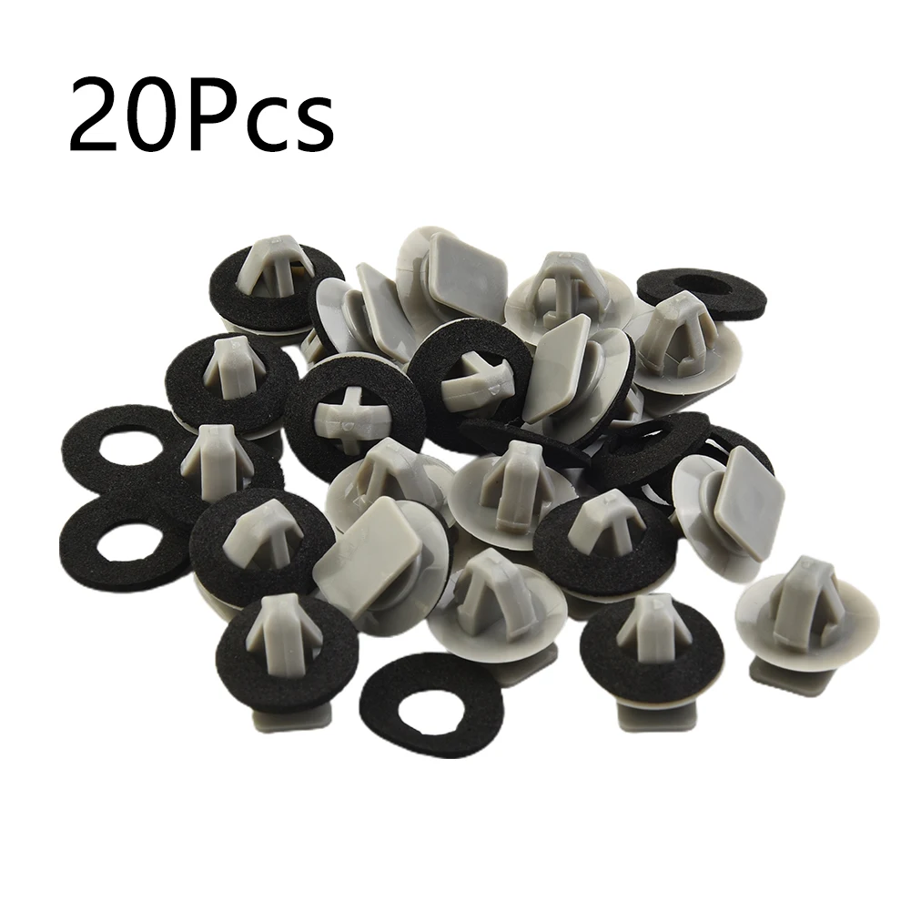 

20pcs Nylon Clip Sealer KD53-51-SJ3A For 2013-2016 For Mazda CX-5 Left Or Right Front Door Lower Molding Clip Auto Fastener Clip