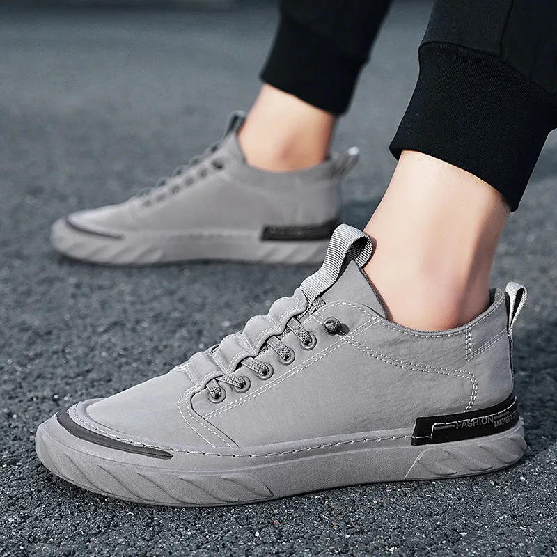 Ice Silk Cloth Canvas Shoes Men Sneakers 2022 Summer Breathable Slip on Male Flat Loafers Spring Fashion Vulcanized Casual Shoes images - 6