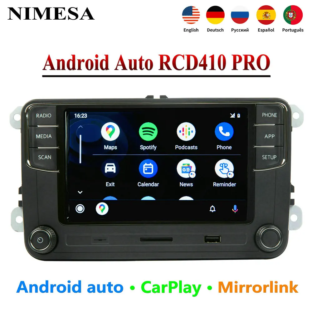 

RCD410 PRO Android Auto Carplay New RCD330 RCD360 PRO MIB Car Radio for VW Polo Golf 5 6 Tiguan Jetta MK5 MK6 Passat B6 B7 CC T5