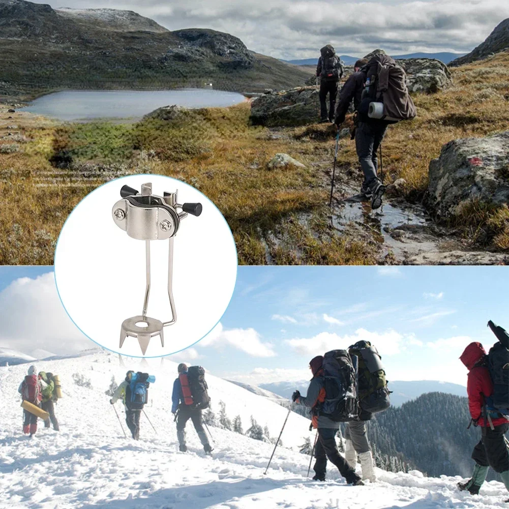 Скобы для ходьбы льда из нержавеющей стали пешего туризма Нескользящие зимы