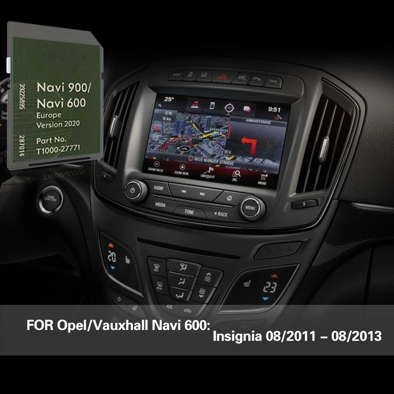 

Insignia 2011 2013 For Opel Vauxhall Navi 600 Map Card Belgium Czech Republic Denmark Sat Nav Card