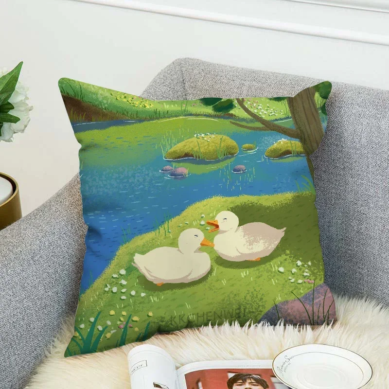 Искусственные Декоративные Наволочки 40x40 См Квадратная Полиэфирная Ткань Для