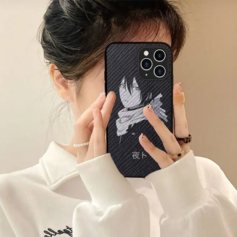

Noragami Phone Case Hard Leather Case for iPhone 11 12 13 Mini Pro Max 8 7 Plus SE 2020 X XR XS Coque