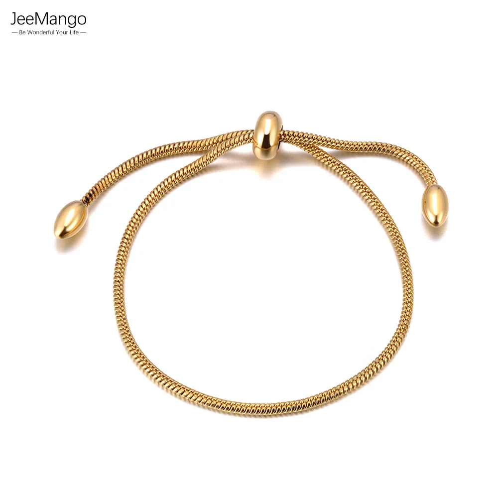 JeeMango Модный регулируемый браслет-цепочка в виде змеи для женщин Популярные