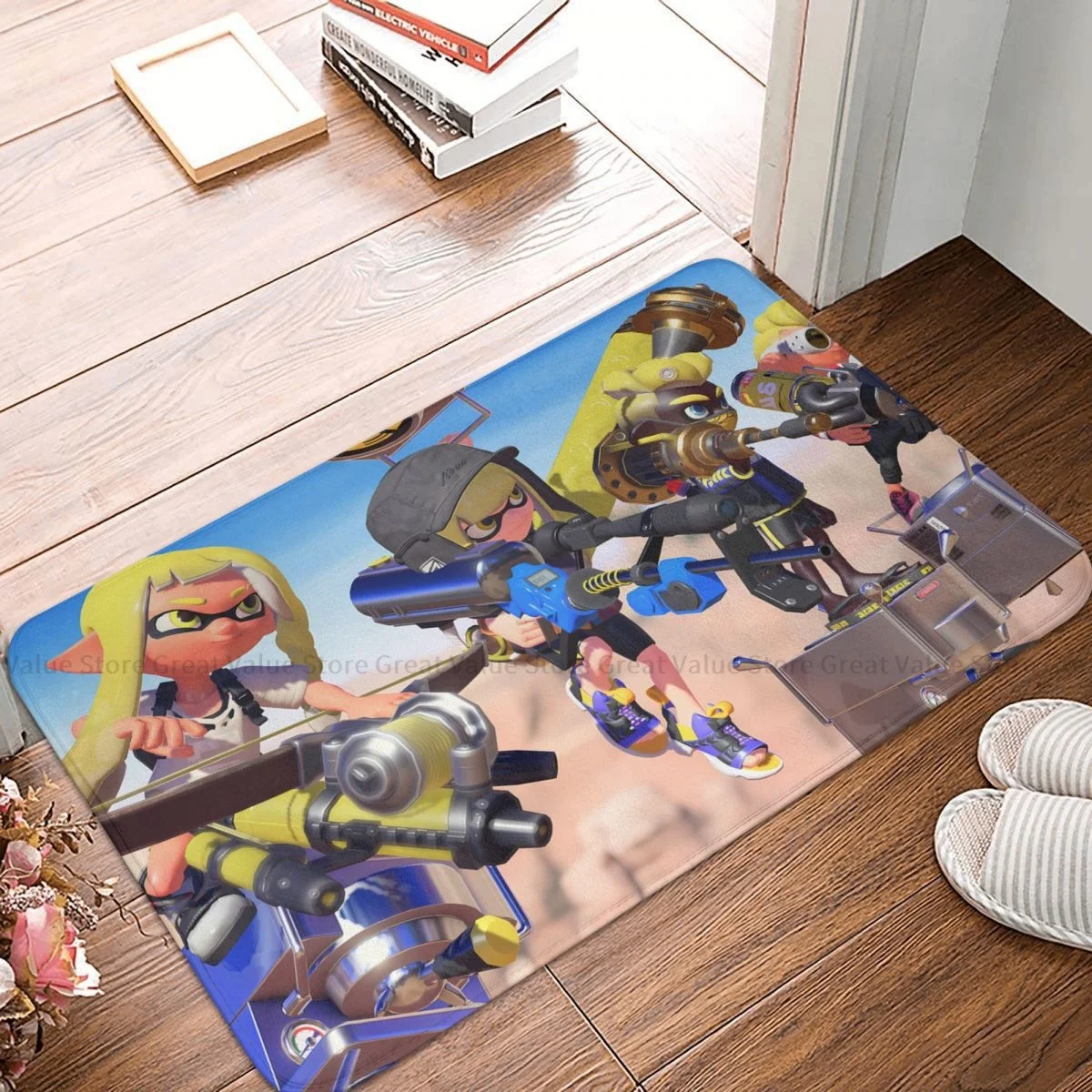 

Splatoon Game Non-slip Doormat Kitchen Mat Unique Hallway Carpet Welcome Rug Indoor Decor