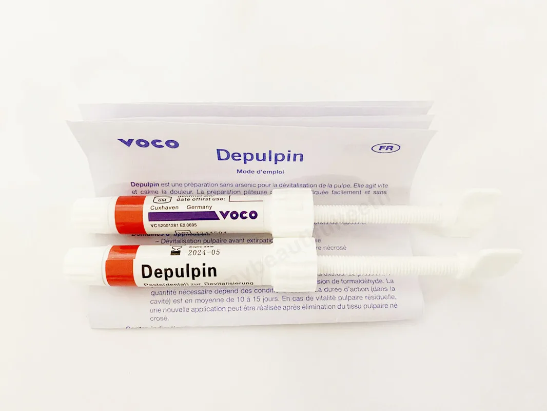 

2-Syringes Dental VOCO Depulpin Pulp Devitalizer Devitalization Paste Devitalizing Agent Endodontic Antipulp Non-arsenic
