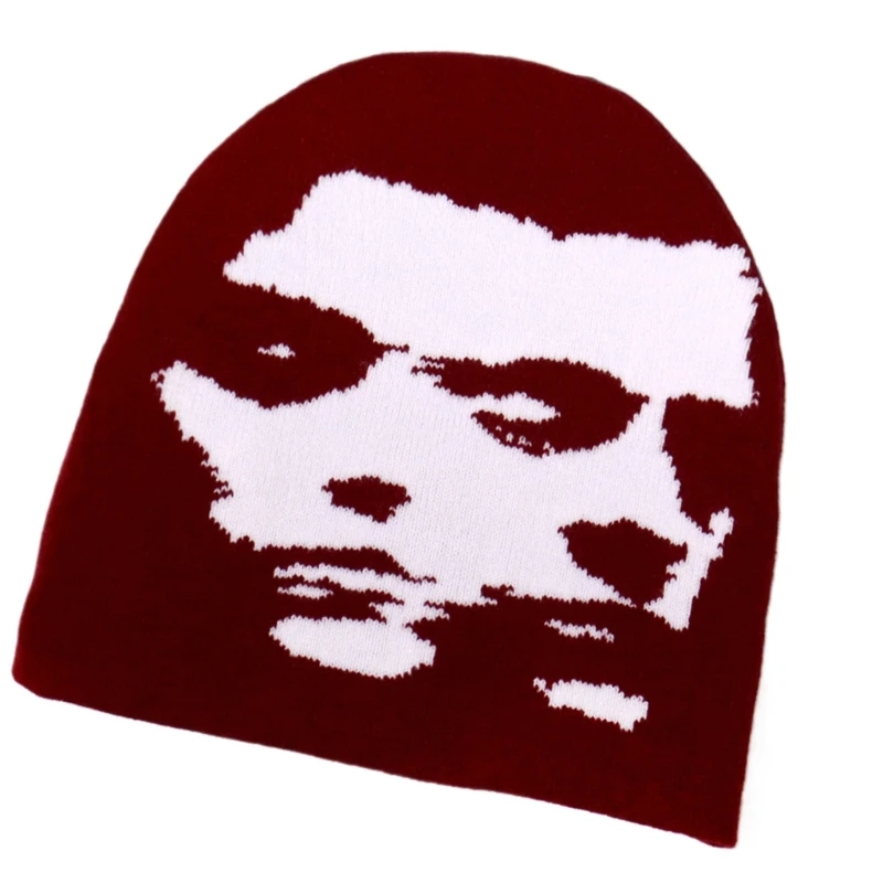 Вязаная шапка Пуловер Унисекс Шляпа Ткачество Женская для лица Теплая Кепки с