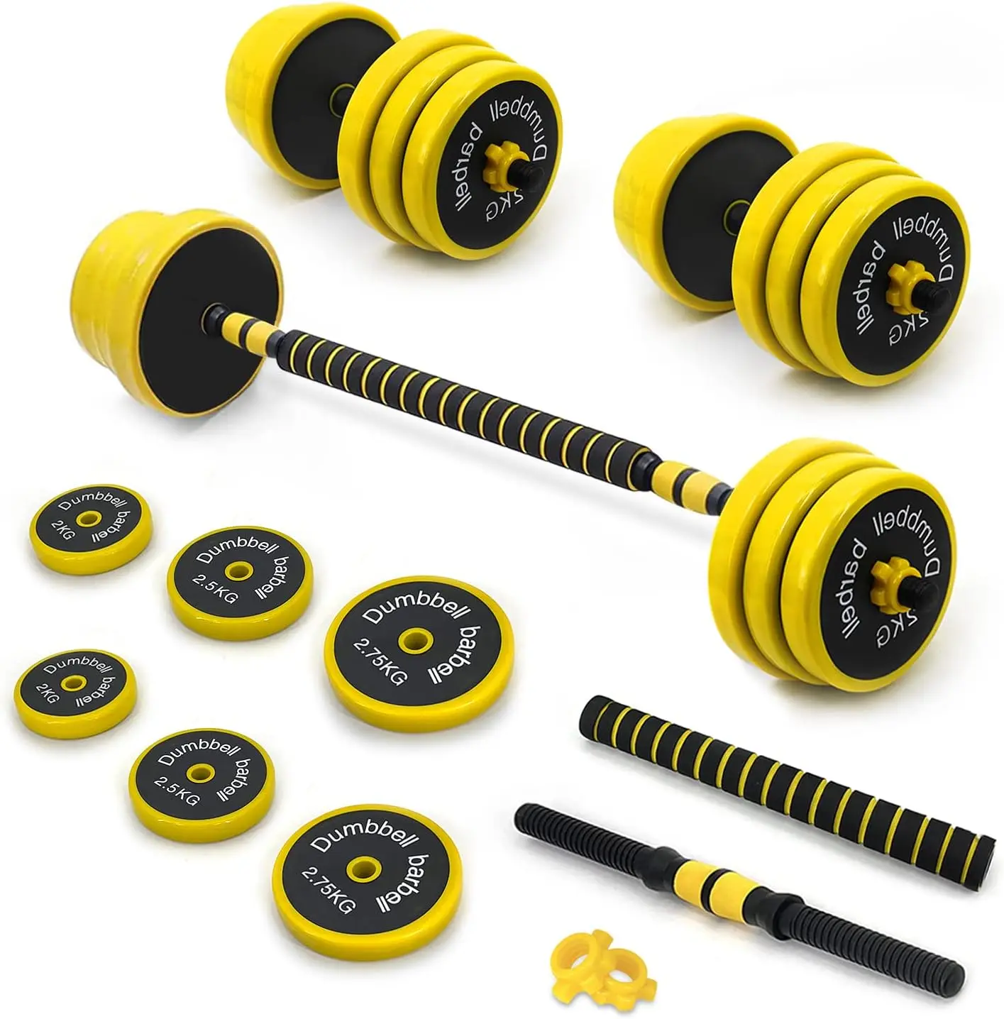 

Sets Adjustable Weights, 44 to 66 Lbs, Free Weights Dumbbells Set with Connector, Neoprene Coating Adjustable Dumbbell Set, Dumb