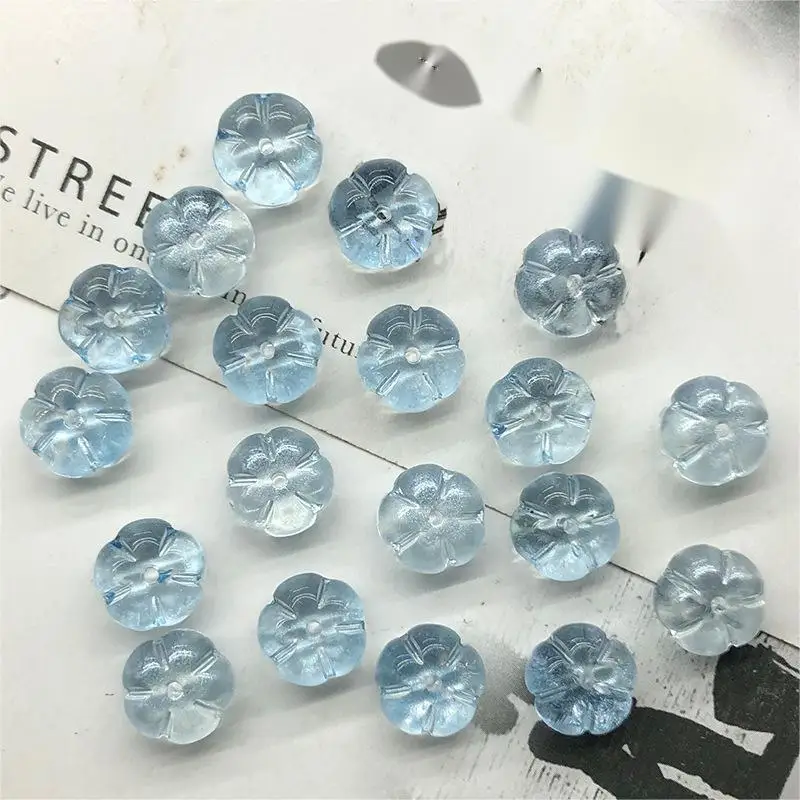 50 шт. 8*10 мм Чешская глазурованная плоская Тыква сделай сам стиль старого стиля