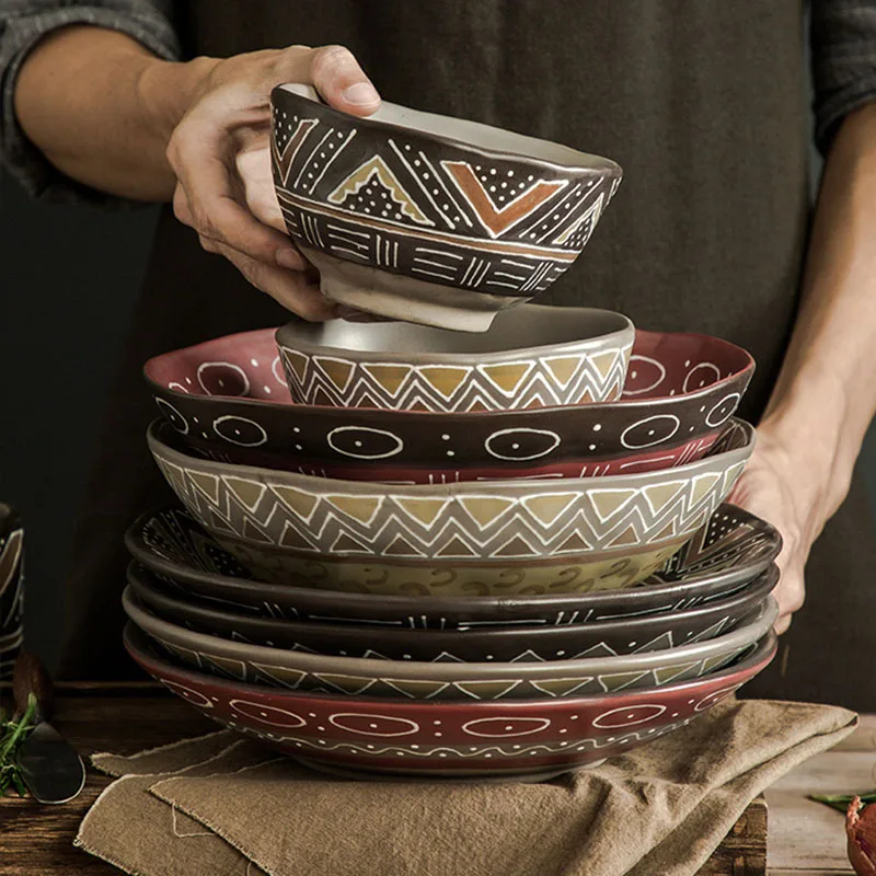 Фарфоровая креативная керамическая индивидуальная шероховатая рандомная