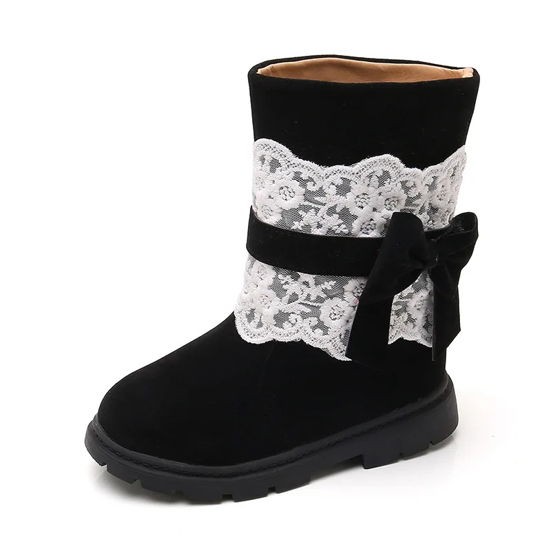 

2022 New Winter Short Plush Women's Lace Lace Fashion Boots JU008