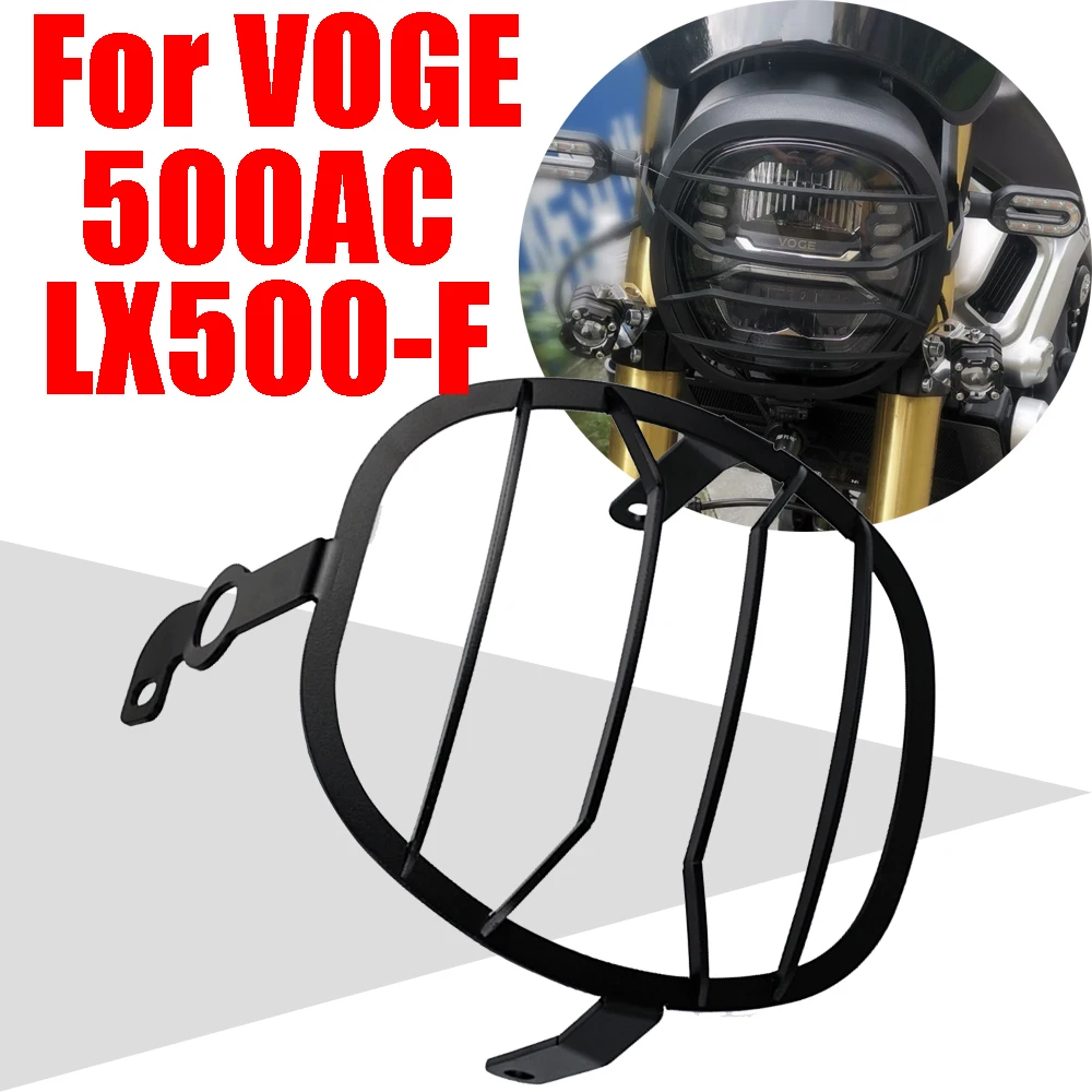 

For Loncin VOGE 500AC 500 AC LX500-F Motorcycle Accessories Headlight Guard Protector Headlamp Grille Cover Light Protection