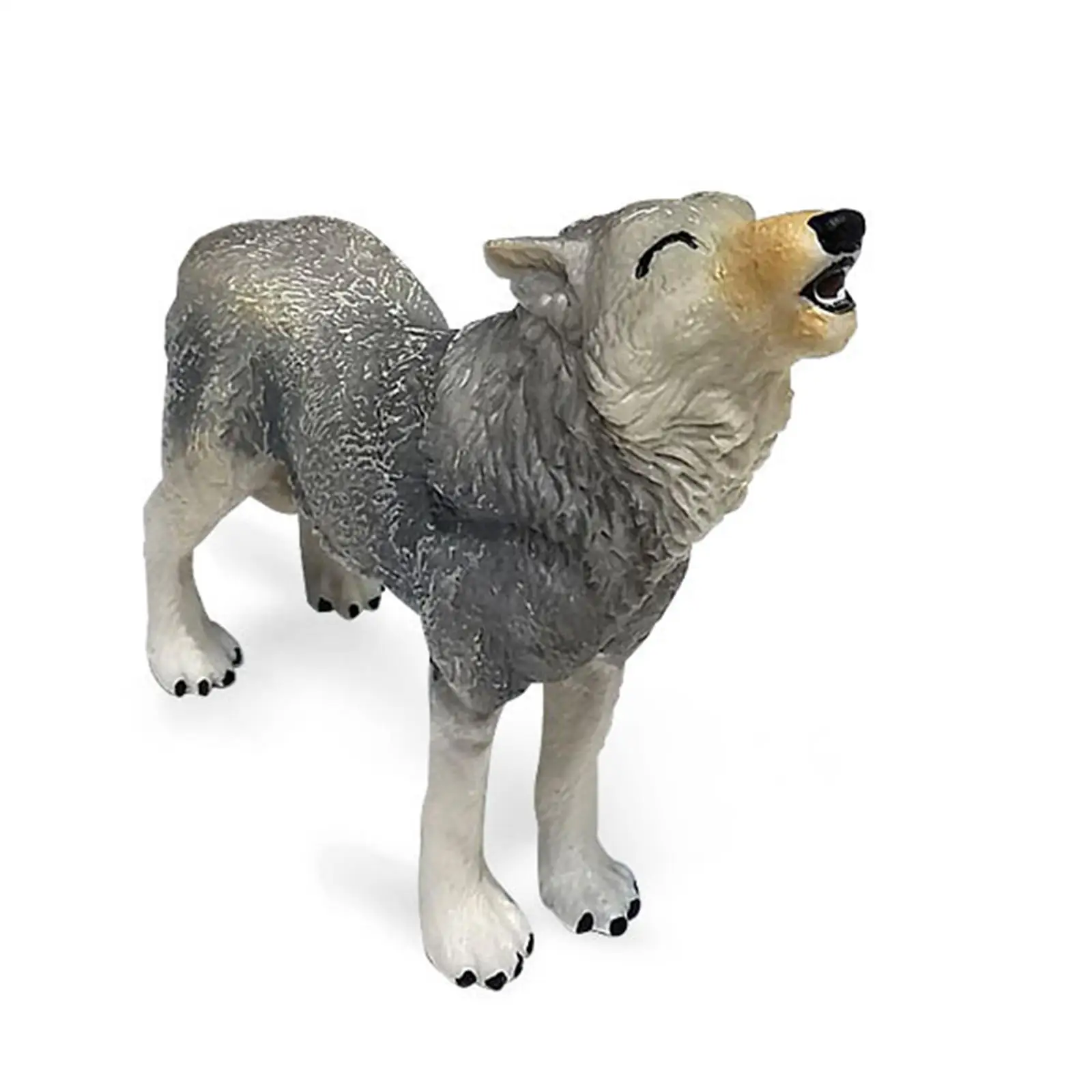 

5Pcs Wolf Animal Model Wild Animal Realistic Plastic Statue for Kids Education Birthday Gifts Childrens Cake Toppers Decor
